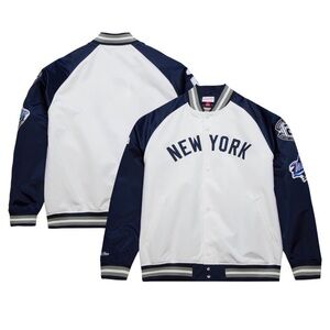 Mitchell & Ness New York Varsity Jacket - Navy and White *Sold out Online*